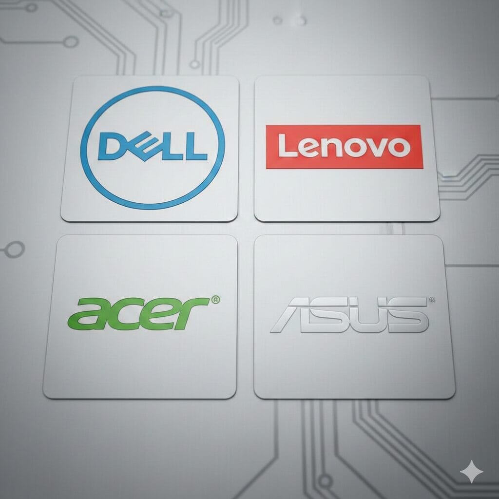 DELL Lenovo Acer ASUS パソコンメーカーロゴ
